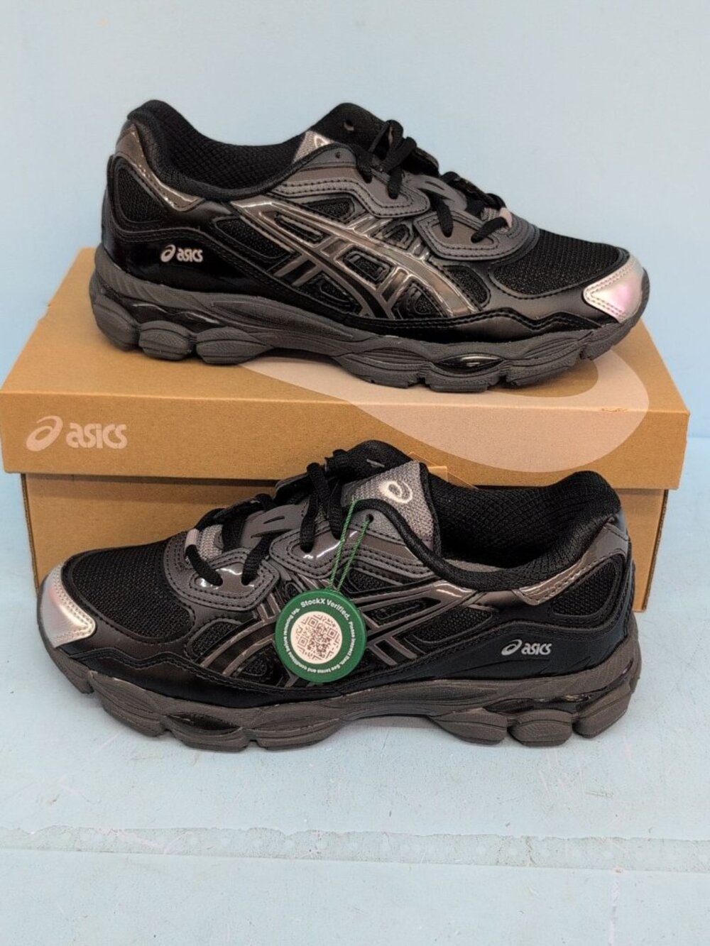 ASICS Gel NYC Men's Low Top Lace Up Mesh Sneakers 6.5 Black 1203A571-001